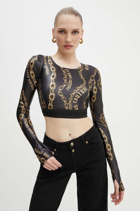 Versace Jeans Couture longsleeve negru 77HAH218.JS417