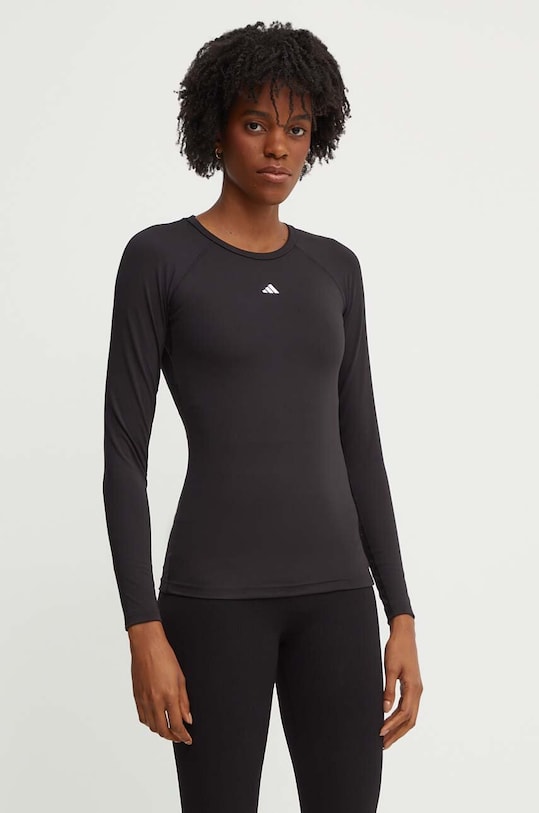 Лонгслів для тренувань adidas Performance Techfit slim чорний IK7918
