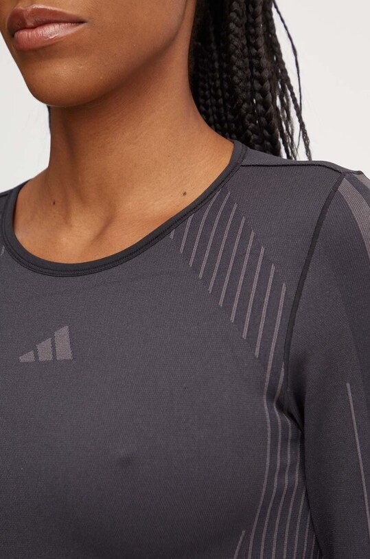 Μακρυμάνικο προπόνησης adidas Performance Knit IX6994 μαύρο