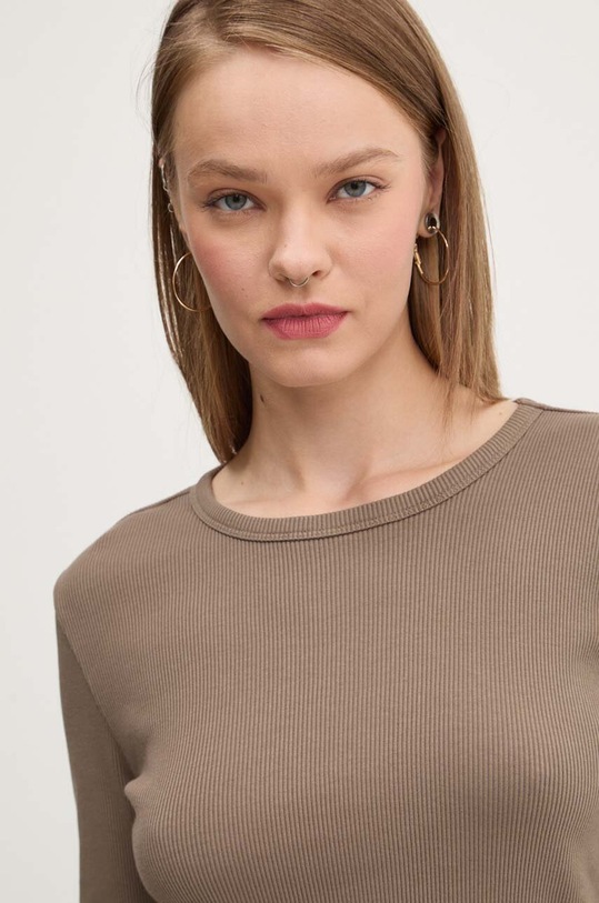 Vans longsleeve din bumbac verde VN000HHW9JC1