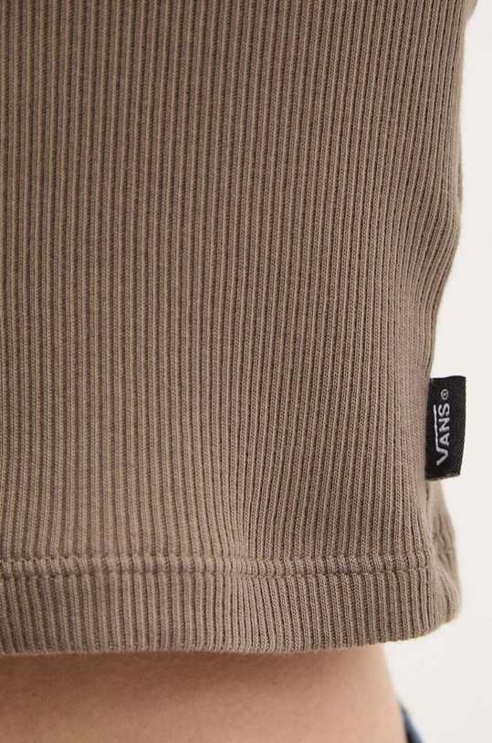 Vans longsleeve din bumbac VN000HHW9JC1 verde