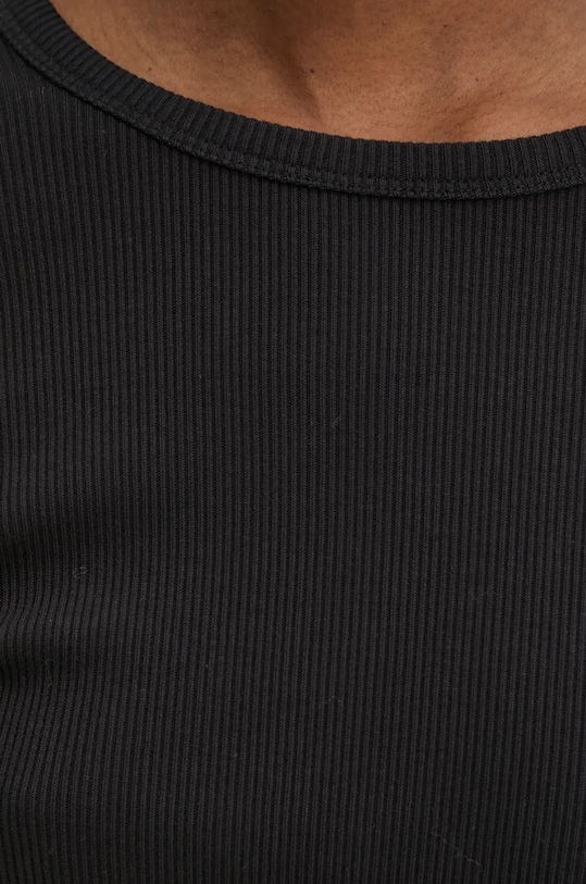 Vans longsleeve din bumbac VN000HHWBLK1 negru