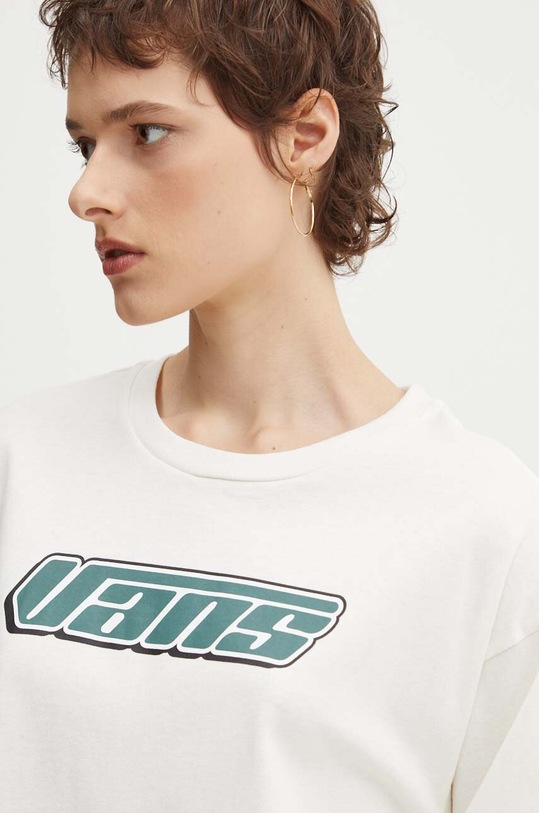 Vans longsleeve din bumbac bej VN000J4KFS81