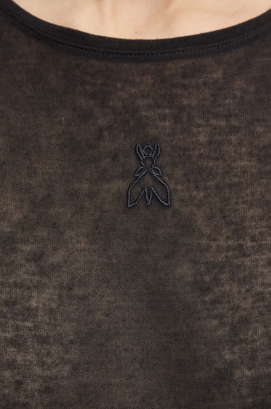 Tričko s dlhým rukávom s prímesou kašmíru Patrizia Pepe 2M4406.J239 čierna