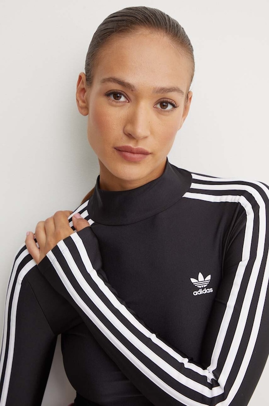 Tričko s dlouhým rukávem adidas Originals černá IZ3200
