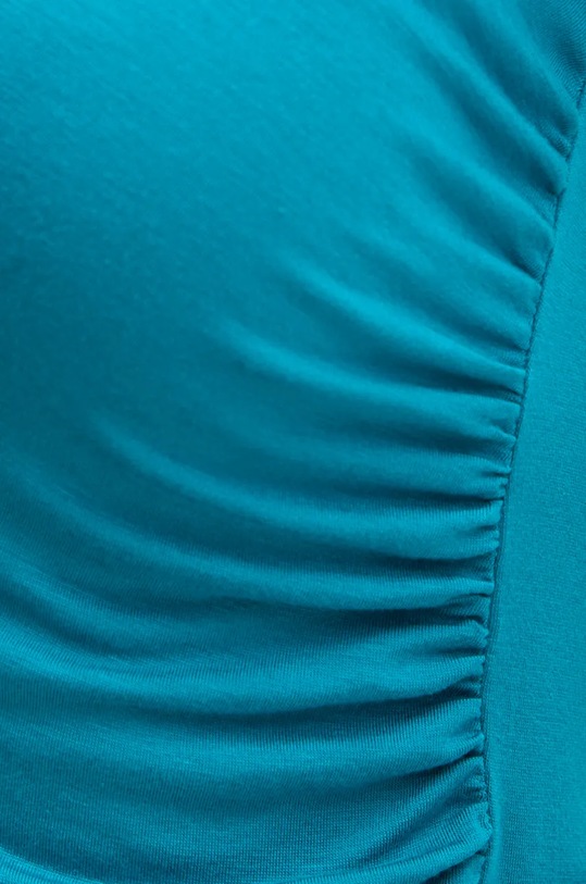 Tričko s dlouhým rukávem United Colors of Benetton 32AVD108J tyrkysová