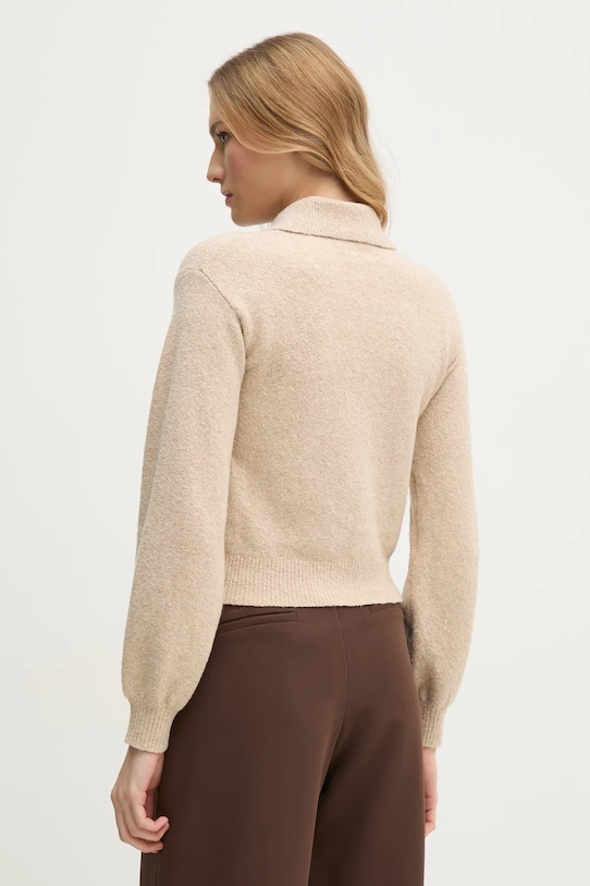 Одяг Светр з домішкою вовни United Colors of Benetton 10R2D3013 бежевий