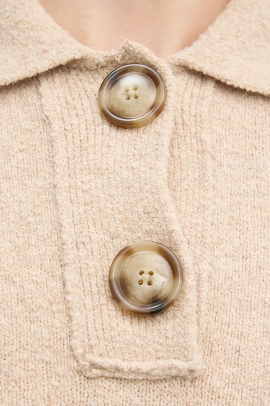 Светр з домішкою вовни United Colors of Benetton 10R2D3013 бежевий