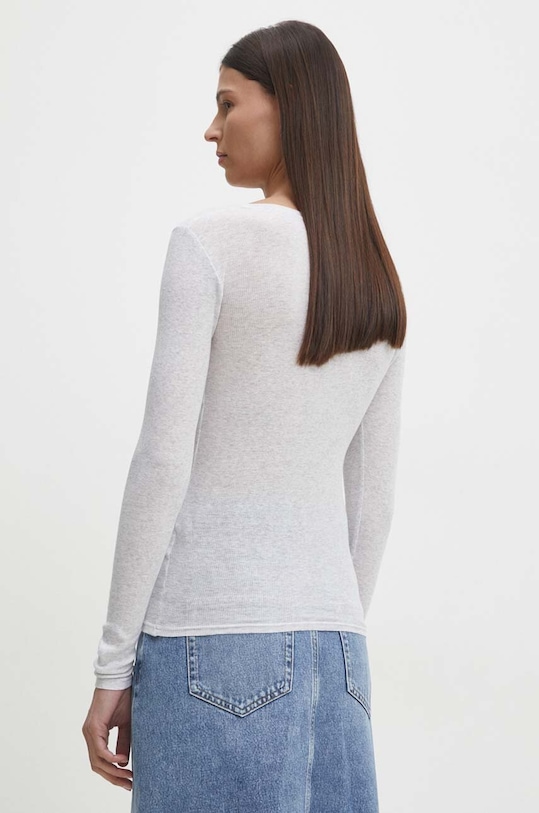 Oblečení Bavlněné tričko s dlouhým rukávem American Vintage MAS02DH24 šedá