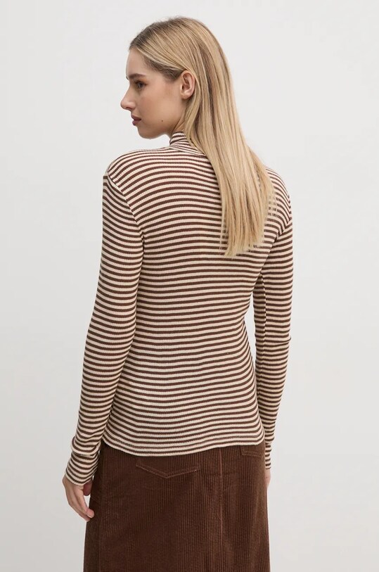 Одежда Хлопковый лонгслив Pepe Jeans ELIF PL505946 бежевый