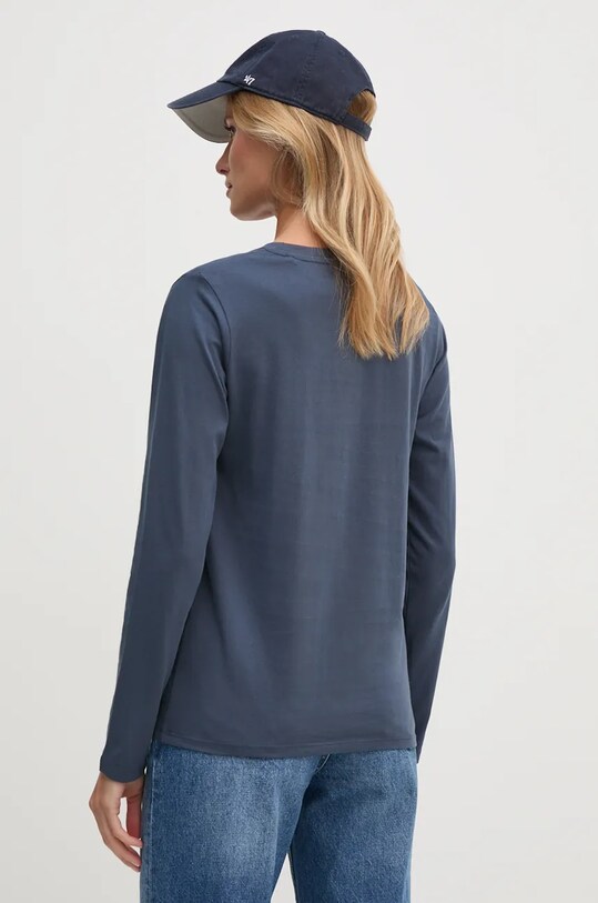 Одежда Хлопковый лонгслив Pepe Jeans FIORE LS PL505947 тёмно-синий