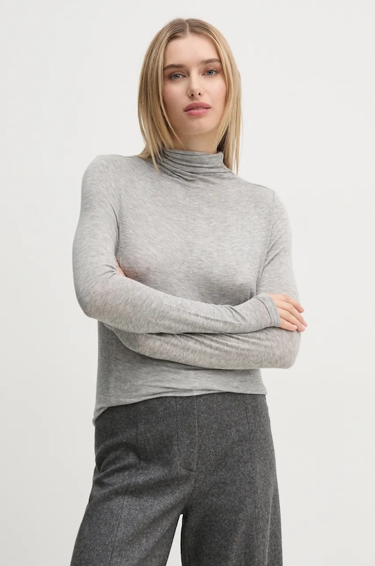 Pepe Jeans sweter ELVA półgolf szary PL505961