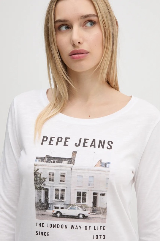 Pepe Jeans longsleeve GWEN alb PL505977