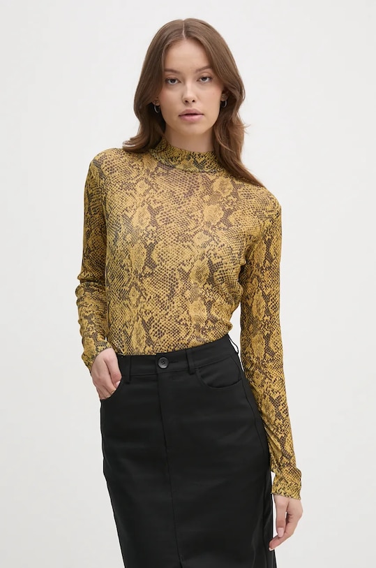 Лонгслив Sisley regular жёлтый 34GGL200R