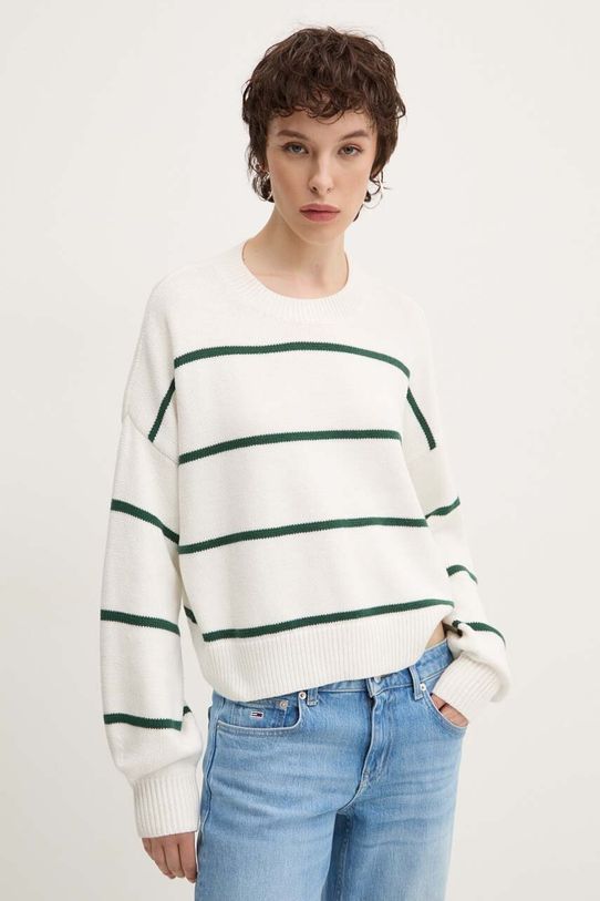 Pulover Hollister Co. okrugli bijela KI350.4173.104