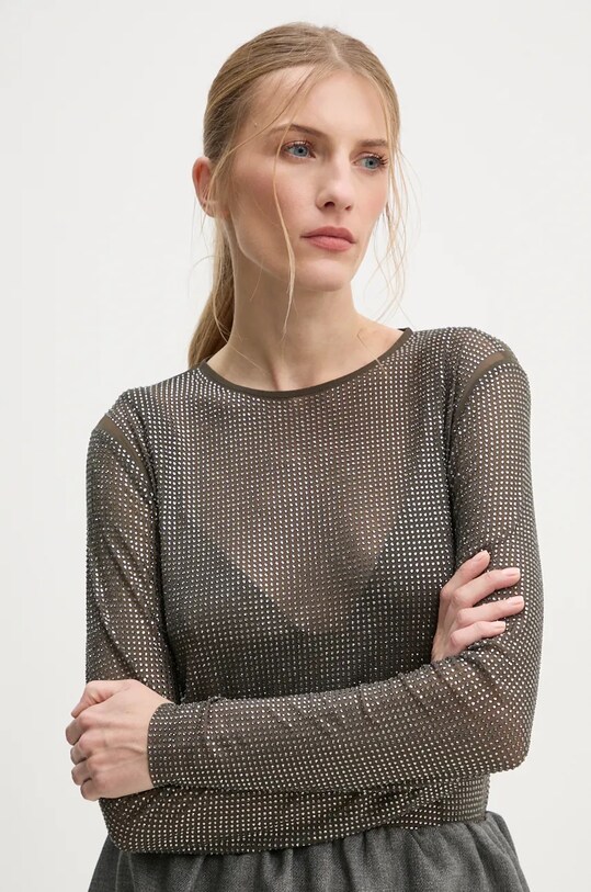 Samsoe Samsoe longsleeve SAMAGDA verde F24300082