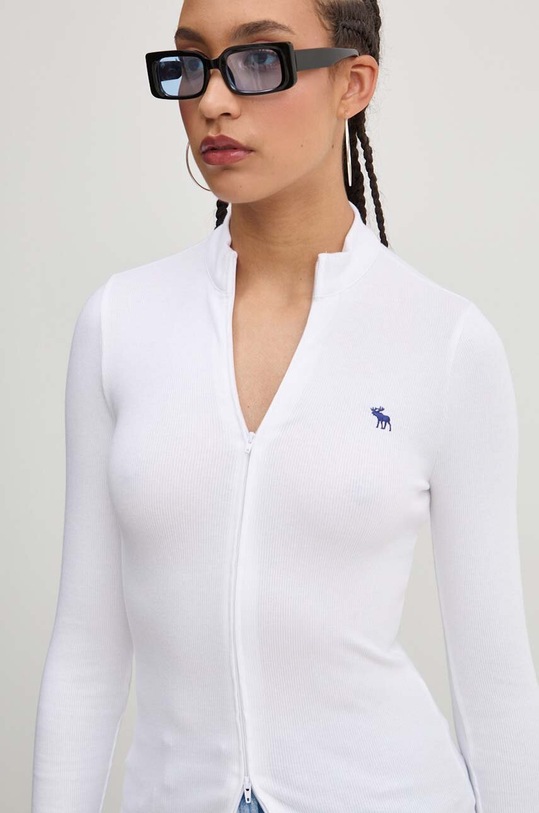 Abercrombie & Fitch longsleeve alb KI139.4664.100