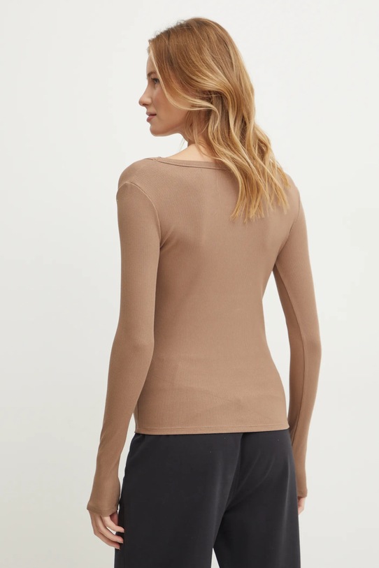 Odzież Guess longsleeve V4BP07.K8RT2 brązowy