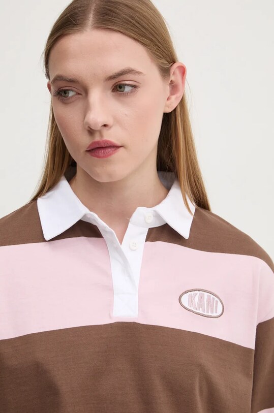 Karl Kani longsleeve din bumbac roz 61240020
