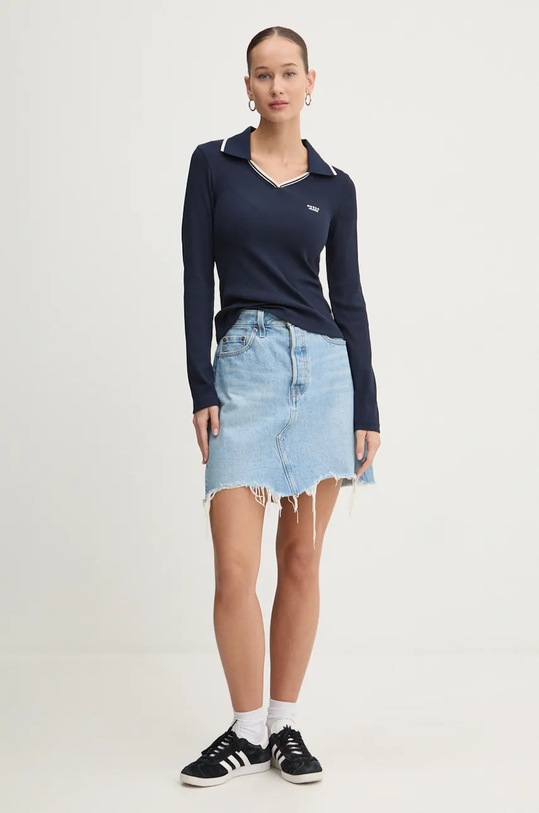 Longsleeve Guess Jeans W4BP49.KA0H1 σκούρο μπλε AW24