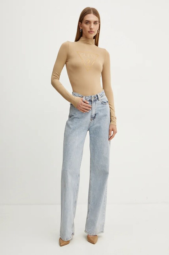 Боди Guess EVELYN W4BP08.K68D2 бежевый AW24