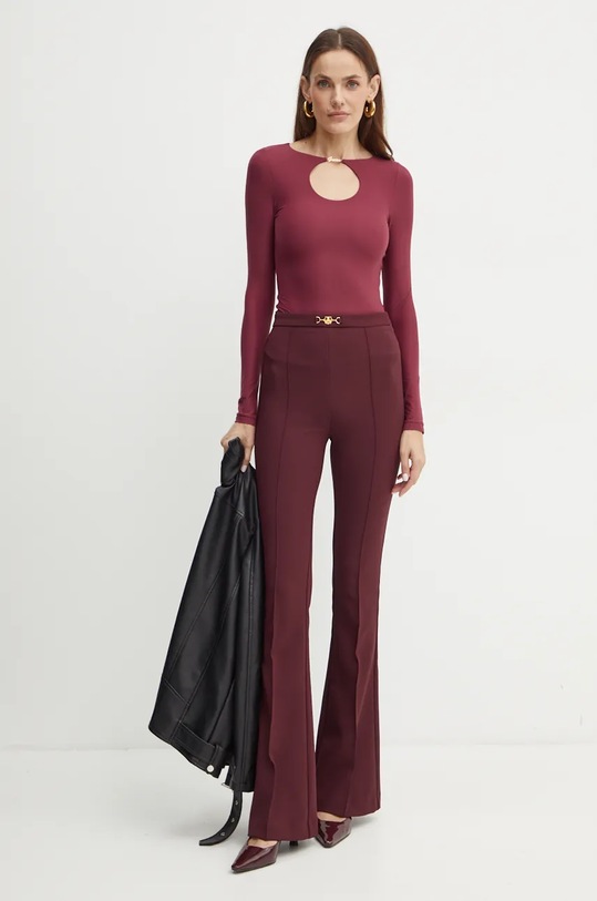 Guess longsleeve AMIRA W4BP09.KCDE0 bordowy AW24