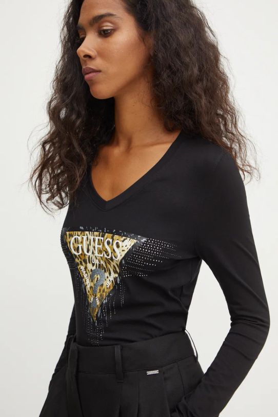 Guess longsleeve czarny W4BI28.J1314