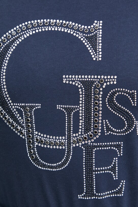 Хлопковый лонгслив Guess W4BI29.I3Z14 тёмно-синий