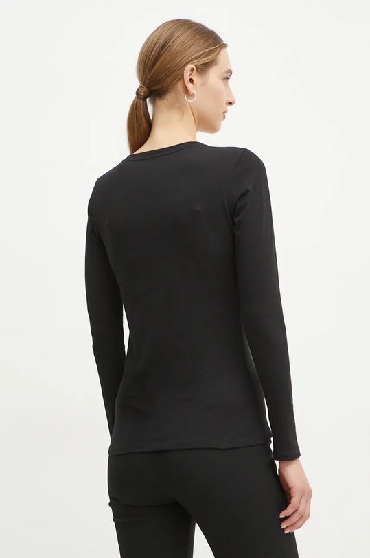 Bavlněné tričko s dlouhým rukávem Guess W4BI29.I3Z14 černá AW24