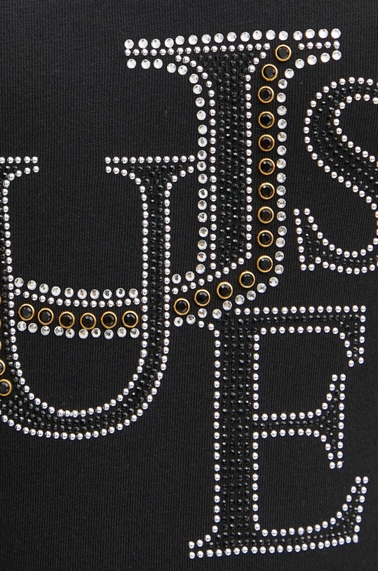 Bavlněné tričko s dlouhým rukávem Guess černá W4BI29.I3Z14