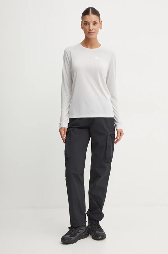 Jack Wolfskin longsleeve sport Vonnan A60290 gri AW24