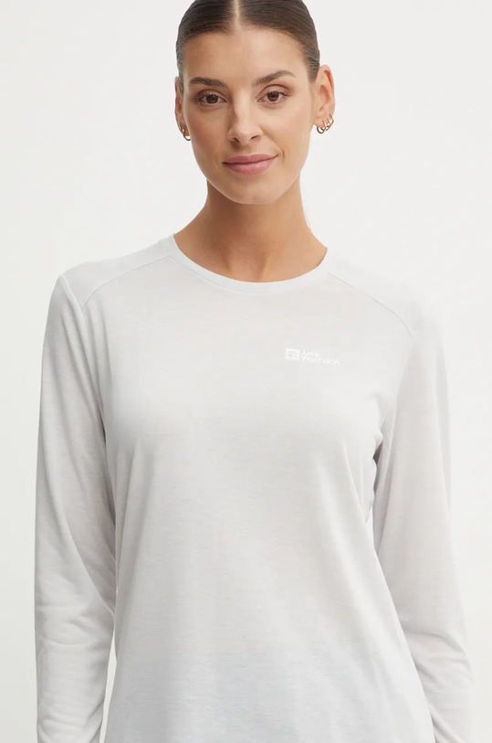 Sportovní tričko s dlouhým rukávem Jack Wolfskin Vonnan A60290 šedá