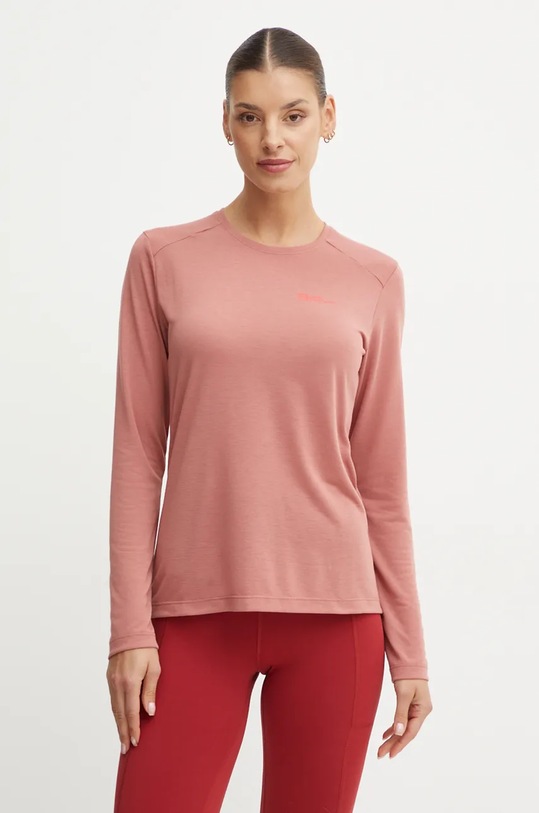 Jack Wolfskin longsleeve sport Vonnan uni portocaliu A60290