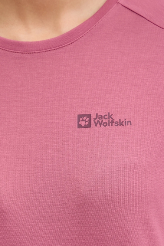 Športové tričko s dlhým rukávom Jack Wolfskin Vonnan A60290 ružová