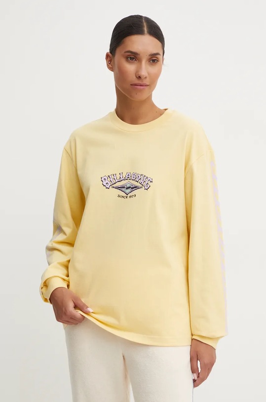Majica kratkih rukava Billabong Since 73 print zlatna EBJZT00350