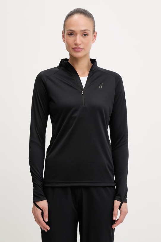 Суичър за джогинг On без качулка черен 1WE10780553