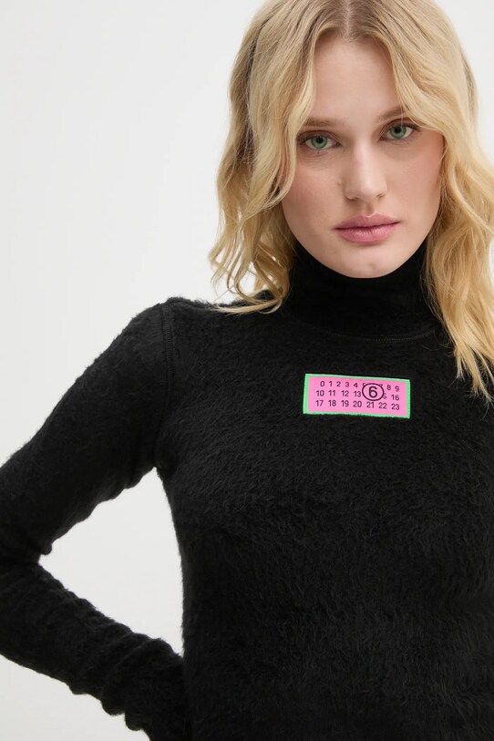 Светр MM6 Maison Margiela чорний S62NH0035.M20045