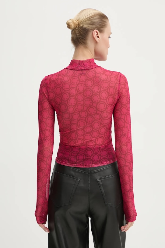 Oblečení Tričko s dlouhým rukávem Hugo Blue 50524057 růžová