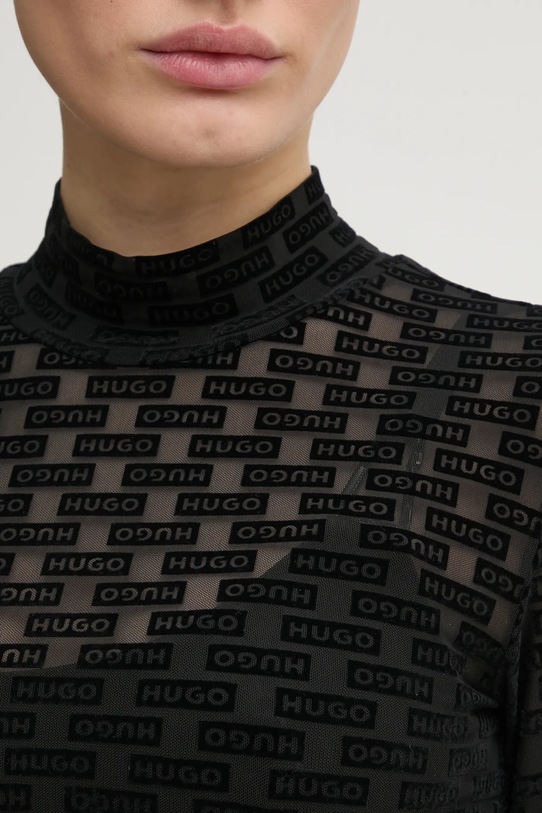 Tričko s dlouhým rukávem Hugo Blue 50524057 černá