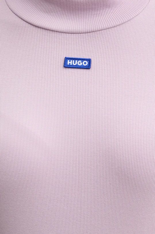 Tričko s dlouhým rukávem Hugo Blue 50525318 fialová