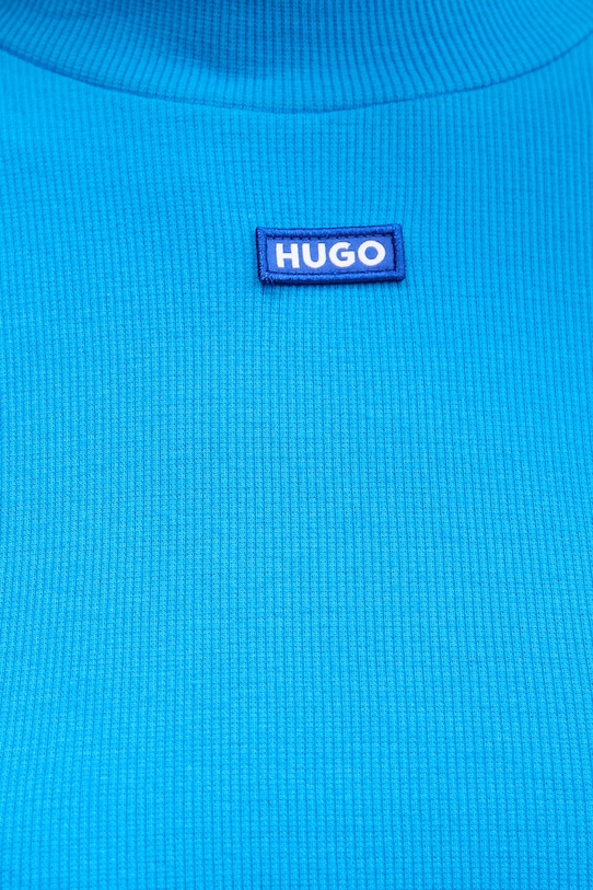 Tričko s dlhým rukávom Hugo Blue Easy Longsleeve_B 50525318 tyrkysová