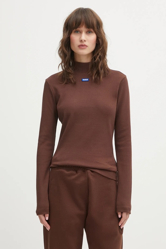 Hugo Blue longsleeve Easy Longsleeve_B brązowy 50525318