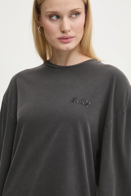 Rotate longsleeve bawełniany szary 111441100
