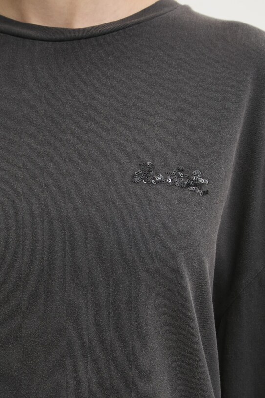 Rotate longsleeve bawełniany 111441100 szary