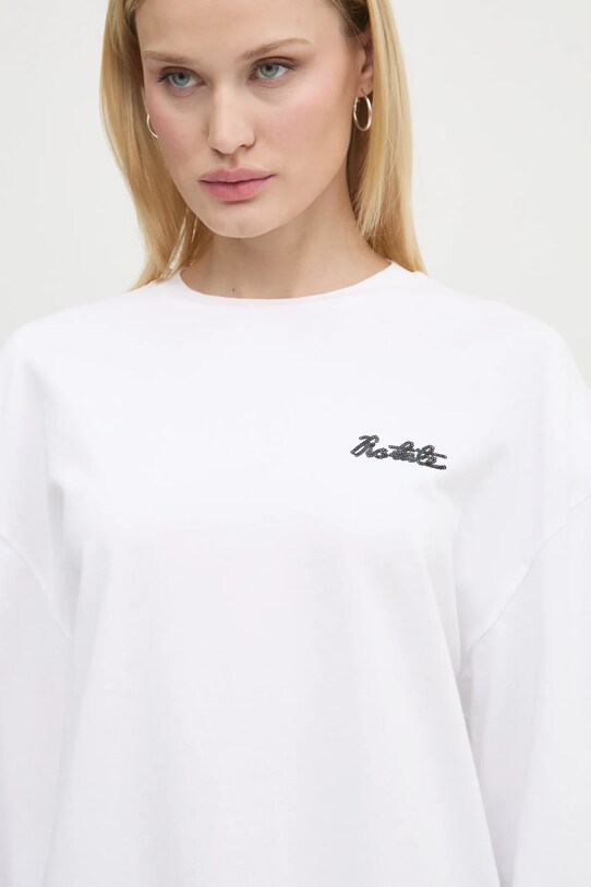 Rotate longsleeve din bumbac alb 111441400