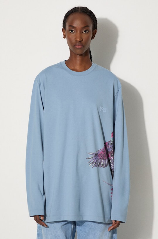 Y-3 cotton longsleeve top Graphic Longsleeve Tee