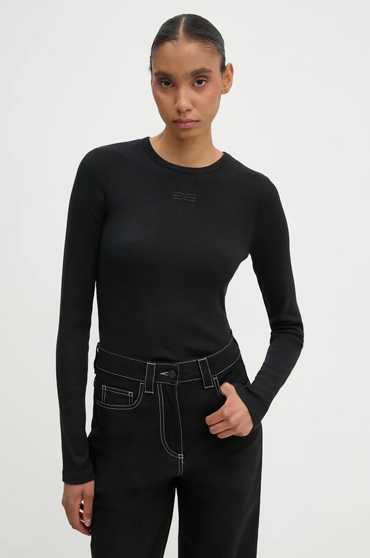 Gestuz longsleeve imprimeu negru 10909431