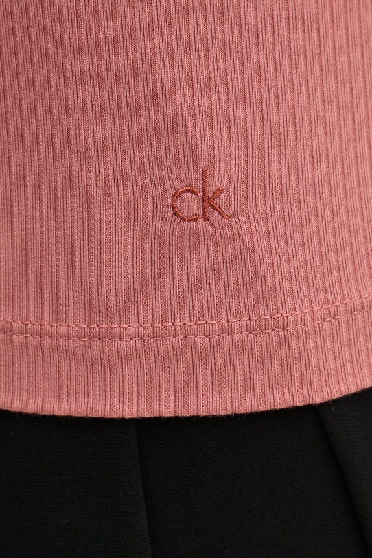 Tričko s dlouhým rukávem Calvin Klein K20K207747 růžová