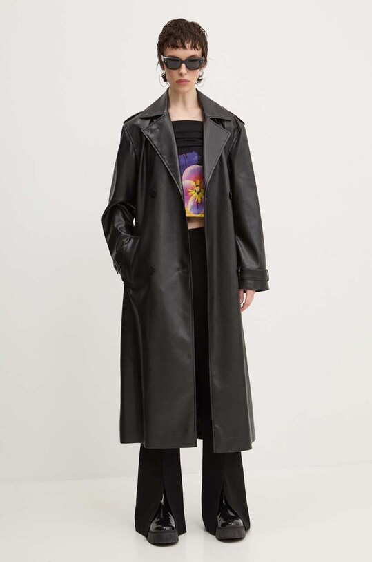 Tričko s dlouhým rukávem Desigual PENSEE 24WWTK92 černá AW24