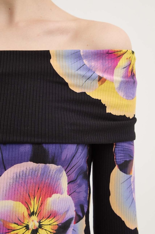 Desigual longsleeve PENSEE 24WWTK92 negru